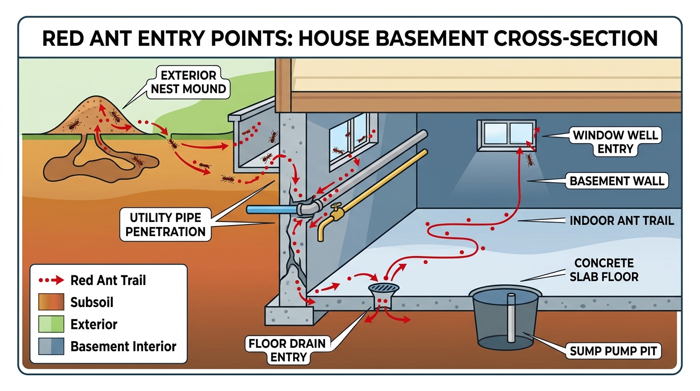 Three-step service check flowchart showing ZIP check, then pest fit, then estimate